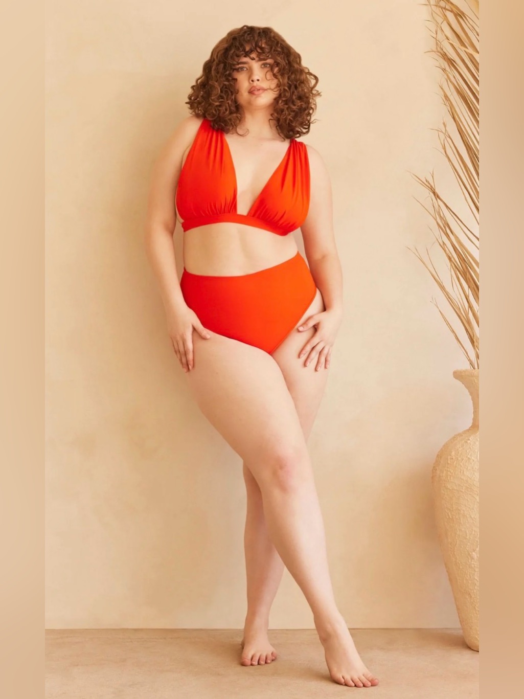 Bumpsuit The Edie High-Rise Red V-Plunge Bikini Set — image 2 of 8